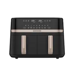 BLACK AND WHITE - Freidora de aire Black+decker PURIFRY 9Lts doble