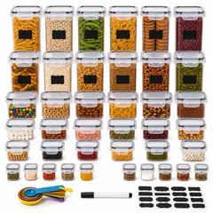 ONE PIXEL - Recipientes Hermeticos Para Organizar Tus Alimentos X40 PCS Multiusos