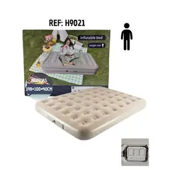 SHAD - Colchón Inflable Delux Con Bomba Integrada