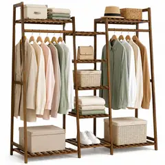 ONE PIXEL - Closet Perchero Organizador De Ropa Estilo Abierto Perchero Almacenador