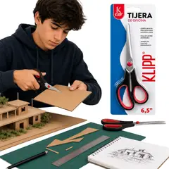 KLIPP - Tijera Ergonómica Acero Inoxidable