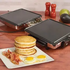 BLACK AND WHITE - Waflera, Parrilla y Sanduchera Black+Decker 3 en 1
