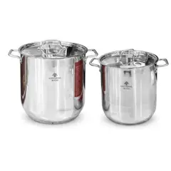 TECNOHOGAR JS - Set Ollas Soperas Acero Quirurgico 20.5 Litros 16.5 Litros