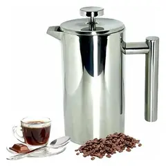 GENERICO - Cafetera De Prensa Francesa Multifunción 800 Ml Acero