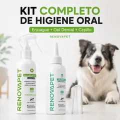GENERICO - Kit RENOVAPET Enjuague Bucal 250ml + Gel Dental 120ml PERROS Y GATOS