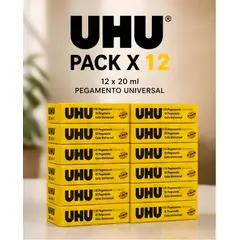 UHU - Pegamento universal de 20 ml x 12 unidades