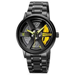 SKMEI - Reloj Modelo 1787 MODELO C NEGRO FONDO AMARILLO