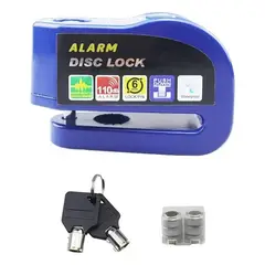 GENERICO - Candado Alarma Moto Bicicleta 110dB Impermeable Acero LK603