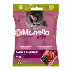 MONELLO - Snack Para Gatos Bites Res Y Arandanos 80g
