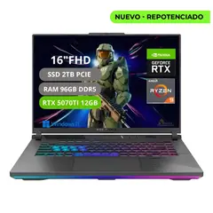 ASUS - PORTATIL ROG STRIX G16 G614PR RYZEN 9 8940HX RAM 96GB SSD 2TB RTX 5070TI 12GB