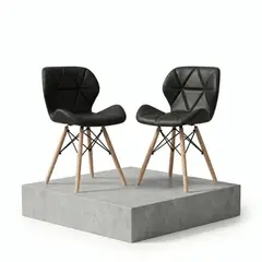 ENTRE NOS HOME - Silla De Diseño Mariposa Negra Altura 75cm Estilo Único x2