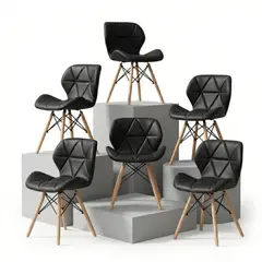ENTRE NOS HOME - Silla De Diseño Mariposa Negra Altura 75cm Estilo Único x6