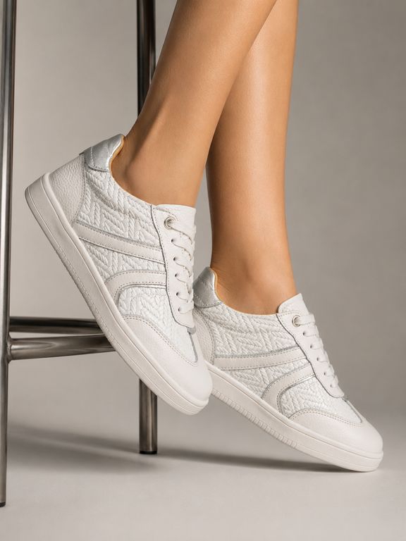 Imagen de Tenis En Cuero Para Mujer Blanco Origen Bont