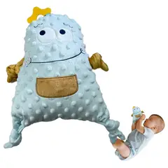 INSULAR - Muñeco Peluche De Apego Para Bebe Suave Texturas Blue