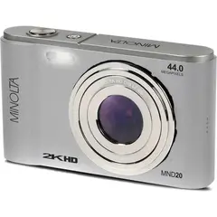 GENERAL - Minolta MND20 Cámara Digital Plata 44MP 2.7K QHD 32GB SDHC
