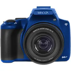 GENERAL - Minolta MNB10Z Cámara Digital Azul 64MP Zoom 10x 32GB