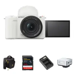 SONY - ZV-E10 II Cámara Sin Espejo 26MP 4K60 con Lente 16-50mm y Mini Flash