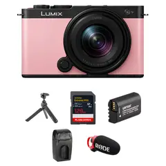 PANASONIC - LUMIX S9 Cámara Sin Espejo Full Frame 24.2MP con Lente 18-40mm Kit Sakura Rosa