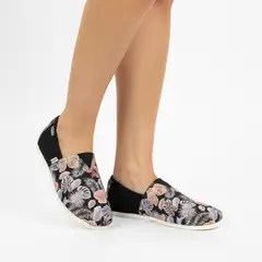 XIAN SHOES - Alpargatas mujer orquidea negra Ref T46