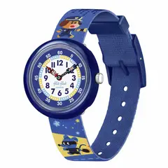 SWATCH - Relojes Flik Flak Niño Paws Up. Reloj Plástico Azul ZFBNP221