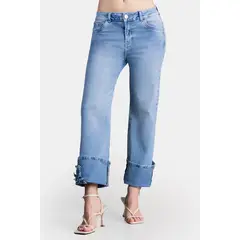 TRUCCOS JEANS - Jean Bota Recta en Algodón, Poliéster y Elastano Marca Truccos
