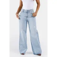 TRUCCOS JEANS - Jean Wide Leg en Algodón Marca Truccos