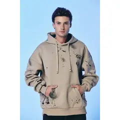 CLEMONT - HOODIE HOMBRE INTRECCIO SAFARI/NEGRO