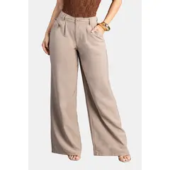 TRUCCOS JEANS - Pantalón Wide Leg en Rayón y Poliéster Marca Truccos