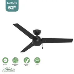 HUNTER - Ventilador de Techo Cassius