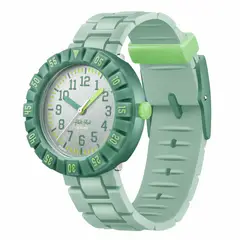 SWATCH - Relojes Flik Flak Niño Greenology. Reloj Silicona Verde ZFCSP129