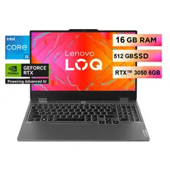 Lenovo - Portátil Gamer LOQ 15IAX9 – Core i5-13450HX | 16GB RAM DDR5 | 512GB SSD | RTX 3050 6GB Nvidia