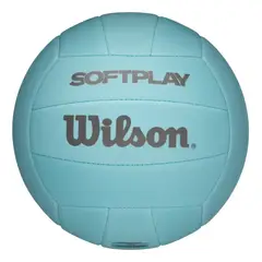 WILSON - Balón de Voleibol Soft Play Oficial Azul