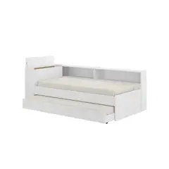 GENERICO - Cama Multifuncional con Balda y Nido Color Blanco