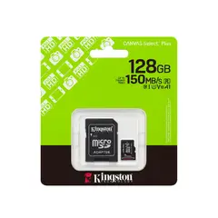 KINGSTON - MEMORIA MICRO SD 128GB 150 MBS CANVAS SELECT PLUS