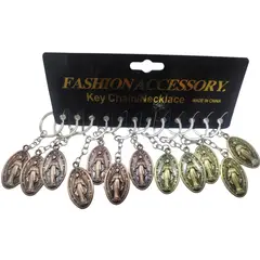 GENERICO - Pack 12 Llavero Virgen Milagrosa al por Mayor – Accesorios de Fe