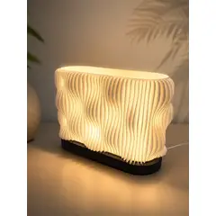 GENERICO - Lámpara de Mesa Moderna Olas Led Usb Escritorio Minimalista