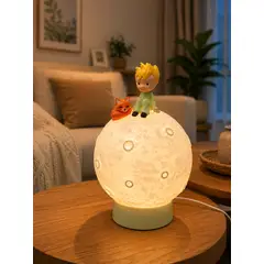 GENERICO - Lámpara de El principito Moderna Asteroide Zorro Adorable de Mesa o Escritorio