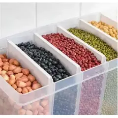CHINA GLAZE - Dispensador Organizador De Cereales Y Granos 6 Botones / ...
