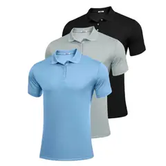 GENERICO - Talla M, Set x3 Camisa Hombre Tipo Polo