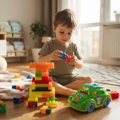 GENERICO - Juego Armatodo Bloques de Construcción Con Carro Infantil