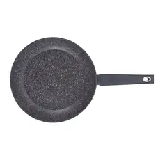 CHINA GLAZE - SARTÉN ANTIADHERENTE TIPO PIEDRA JS-24 CM CON TAPA DE VIDRIO