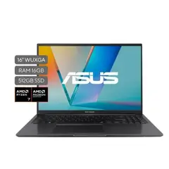 ASUS - PORTATIL M1605NAQ-MB101 AMD RYZEN 7 170 16GB DDR5 512GB SSD 16" WUXGA INDIE BLACK