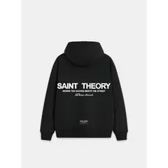 GENERICO - HOODIE HILOS DIVINOS BLACK/WHITE