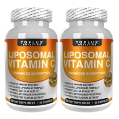 NATURAL MEDICINE - Vitamina C Liposomal - Piel, Belleza y Antienvejecimiento x2