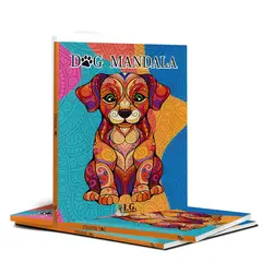 BOOKS - Libro De Mándalas Perros Para Colorear 80 Paginas Dog