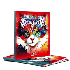 BOOKS - Libro De Mándalas Gatos Felinos Para Colorear 80 Paginas Cat