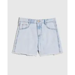 OSTU - Short Para Niña Marca En Color Azul #90190046