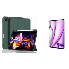 GENERICO - Estuche Smart Case y Vidrio Compatible Con IPAD AIR 13 CHIP M2 2024