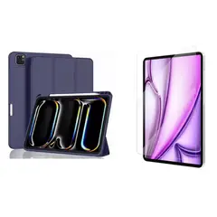 GENERICO - Estuche Smart Case y Vidrio Compatible Con IPAD AIR 13 CHIP M2 2024
