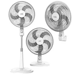 KALLEY - Ventilador 3 en 1 K-V31B02 Blanco, asegura frescura en cualquier espacio. Sus 5 aspas de 18"